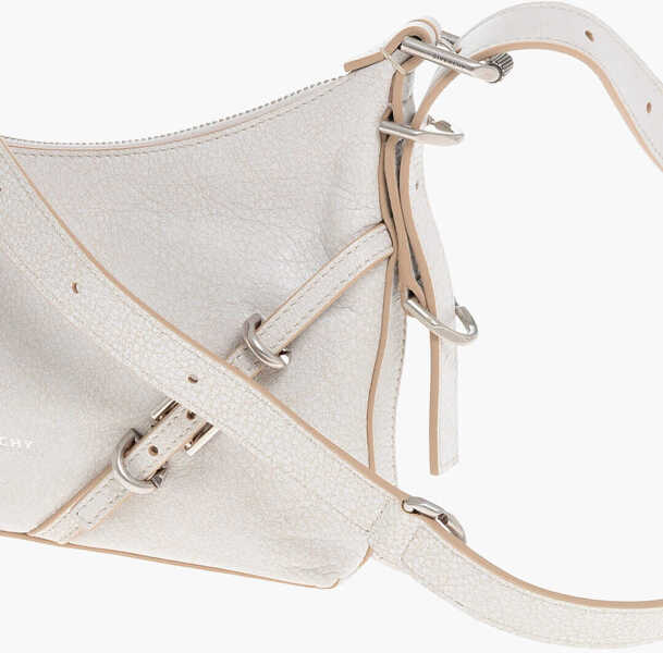 Genti de umar Givenchy Textured Leather Voyou Shoulder Bag Beige Femei (BM 18311356) 3