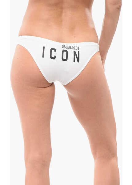 Lenjerie intima DSQUARED2 Cotton Blend Icon Slip White Femei (BM 18311380) 2