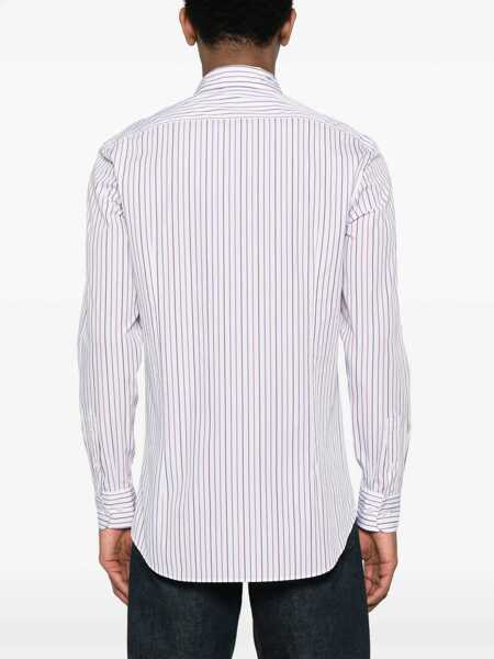 Camasi casual ETRO Hairline Patterned Cotton Shirt With Standard Collar Multicolor Barbati (BM 18311389) 4