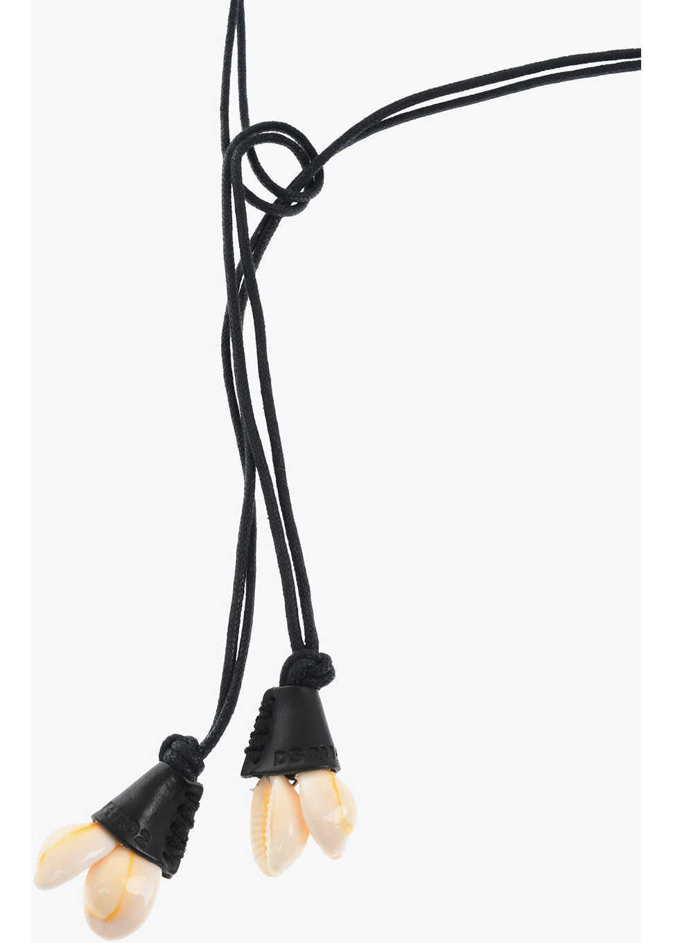 Coliere DSQUARED2 Metal African Hyena Plastron Necklace With Leather Trim Black Barbati (BM 18311398) 4