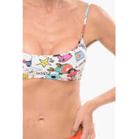 Imbracaminte Dama pagina 400 - Sutiene DSQUARED2 Printed Microfiber Bra Multicolor Femei (BM 18311419) - B-mall.ro