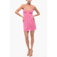 Rochii scurte Solid Color Slip Dress Femei