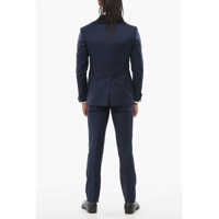 Costume CORNELIANI pentru Barbati - Costume CORNELIANI Shawl Lapel Cerimonia Academy 3-Piece Suit Blue Barbati (BM 18311536) - B-mall.ro