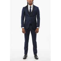 Costume Shawl Lapel Cerimonia Academy 3-Piece Suit Barbati