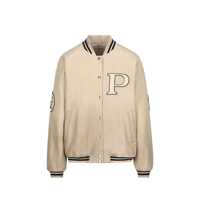 Jachete Prada Padded Leather Varsity Jacket Femei