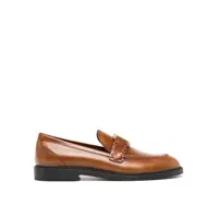 Pantofi fara toc Chloe Marcie Leather Loafers Femei