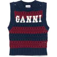 Veste casual Striped Vest With Logo Femei