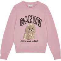 Pulovere Wool Sweater With Poodle Femei