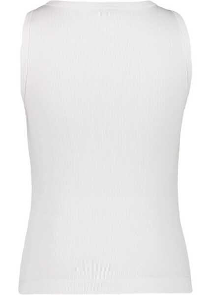 Bluze Casablanca Ribbed Cotton Tank Top WHITE Femei (BM 18311773) 2