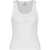 Casablanca Ribbed Cotton Tank Top WHITE