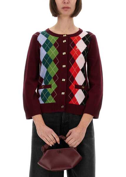 Cardigane Ganni Jacquard Cashmere Cardigan MULTICOLOUR Femei (BM 18311833) 4