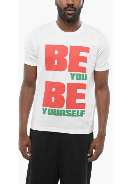 Tricouri DSQUARED2 Crewneck T-Shirt Beyou With Front Print White Barbati (BM 18312094) 1