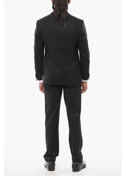 Costume CORNELIANI 2-Pieces Smoking Leader Suit With Satin Details Black Barbati (BM 18312115) 4