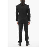 Costume CORNELIANI pentru Barbati - Costume CORNELIANI 2-Pieces Smoking Leader Suit With Satin Details Black Barbati (BM 18312115) - B-mall.ro