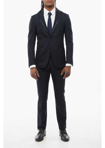 Costume CORNELIANI Pure Wool Cerimonia Academy 3-Piece Suit Blue Barbati (BM 18312124) 1