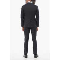 Costume CORNELIANI pentru Barbati - Costume CORNELIANI Pin Point Cerimonia Academy Virgin Wool Blend Suit Blue Barbati (BM 18312130) - B-mall.ro