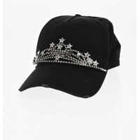 Caciuli Vintage Effect Cap With Frontal Maxi Jewels Femei