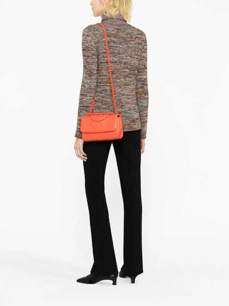 Genti tip postas Tory Burch Quilted Leather Fleming Crossbody Bag Orange Femei (BM 18312325) 2