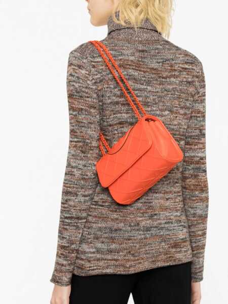 Genti tip postas Tory Burch Quilted Leather Fleming Crossbody Bag Orange Femei (BM 18312325) 3