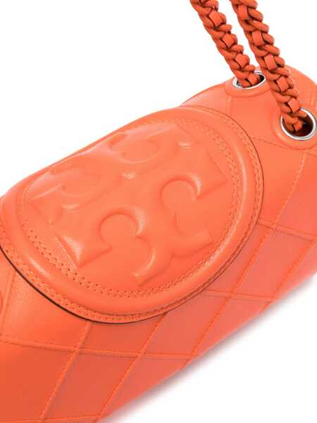 Genti tip postas Tory Burch Quilted Leather Fleming Crossbody Bag Orange Femei (BM 18312325) 5
