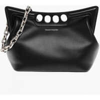 Genti de umar Leather The Peak Shoulder Bag With Chain Femei