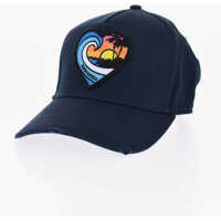 Caciuli Vintage Effect Cap With Heart Embroidery Femei