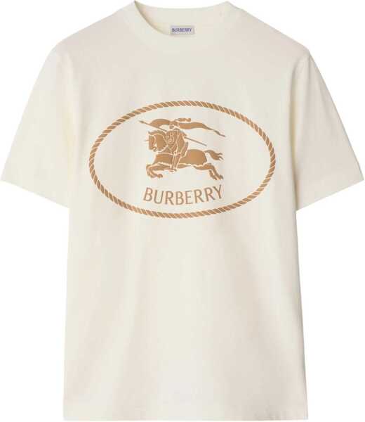Tricouri Burberry Cotton T-Shirt WHITE Barbati (BM 18312514) 1