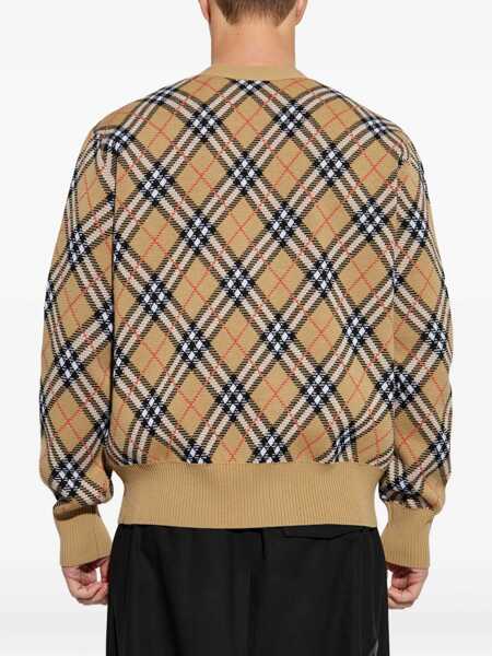Cardigane Burberry Wool-Blend Cardigan BEIGE Barbati (BM 18312517) 4