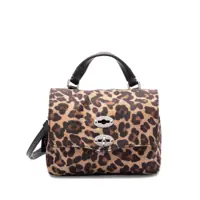 Genti de umar Zanellato Postina Rimboccata Tokyo Animalier - Black Zoo Femei