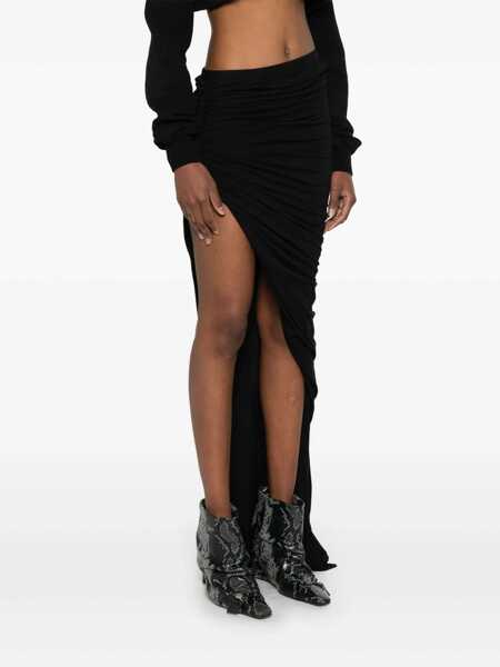 Fuste Rick Owens Rick Owens Drkshdw Soft Edfu Skirt Black Femei (BM 18316806) 3