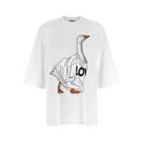 Tricouri Moschino Front Print T-Shirt Femei