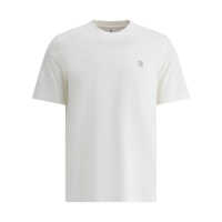 Tricouri Brunello Cucinelli Logo T-Shirt Barbati