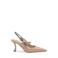 Pantofi cu toc Mach & Mach Crystal Cube Patent Leather Shoe Femei