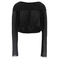 Pulovere Rick Owens 'Crooped Hooded Tunic' Sweater Femei