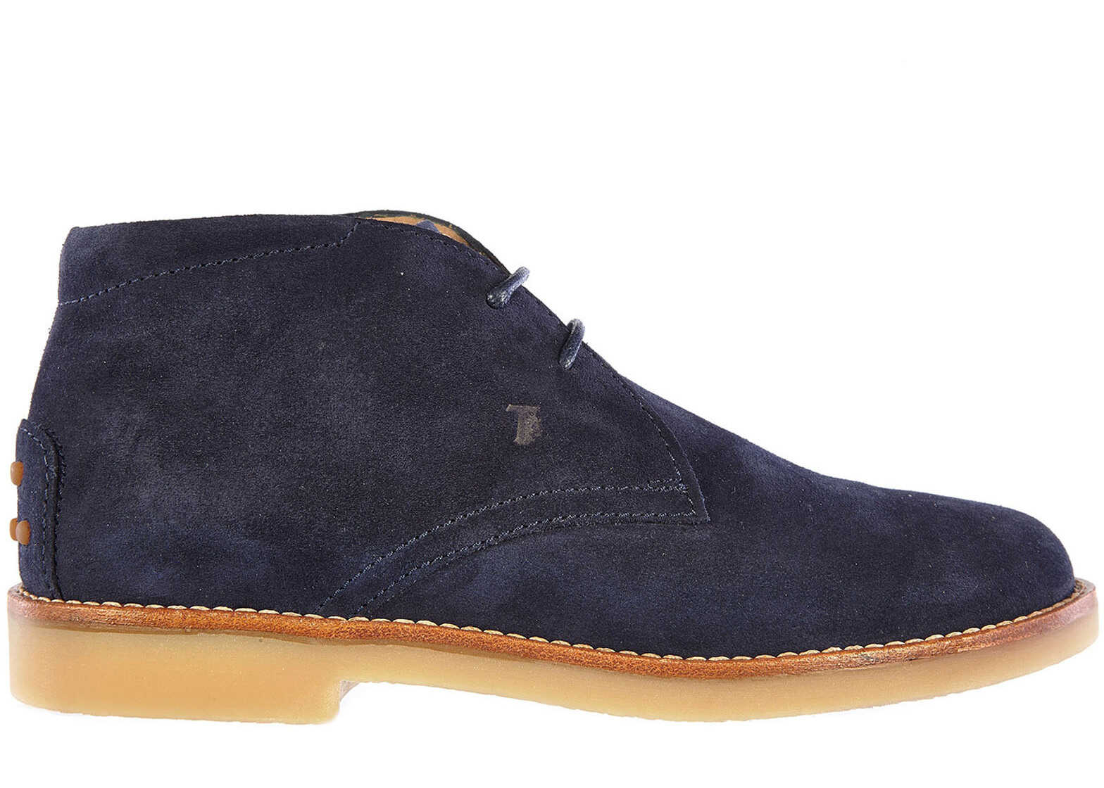 Gheata TOD'S Leather Desert Ankle Boots Blue