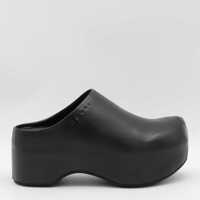 Pantofi cu toc Marni Black Leather Sandals Femei