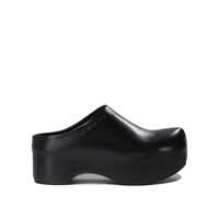 Pantofi cu toc Marni Black Leather Sandals Femei
