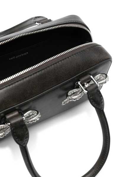 Genti de mana Self-Portrait Handbags Black Femei (BM 18319407) 5