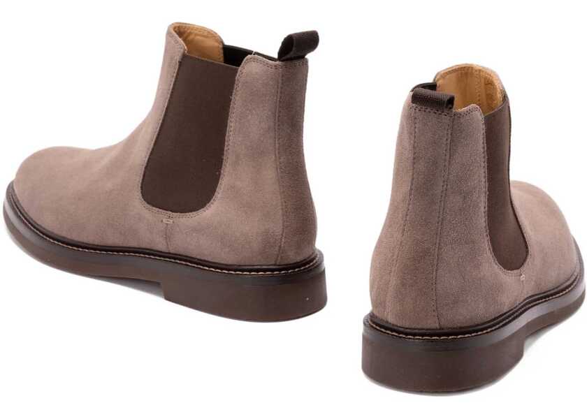 Bocanci casual Brunello Cucinelli Suede Ankle Boots BISONTE Barbati (BM 18319474) 3