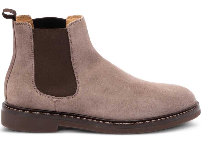 Bocanci casual Brunello Cucinelli Suede Ankle Boots BISONTE Barbati (BM 18319474) 1