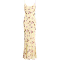 Rochii YELLOW FLORAL RHINESTONE MAXI DRESS Femei