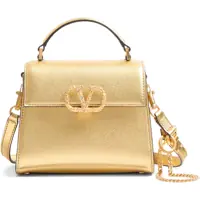 Genti de mana Metallic garnet mini Handbag Femei