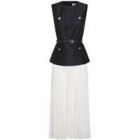 Rochii NAVY TAFFETA MIDI DRESS Femei