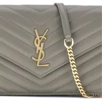 Portofele Dama - Portofele Saint Laurent Wallet with shoulder strap STRONG MOSS Femei (BM 18319582) - B-mall.ro