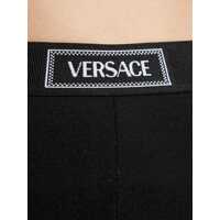 Pantaloni casual Dama - Pantaloni casual Versace Leggings With Logo BLACK Femei (BM 18319663) - B-mall.ro