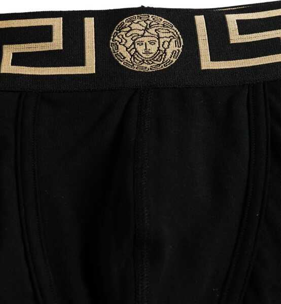 Lenjerie intima Versace Boxer Shorts With Greek BLACK Barbati (BM 18319669) 3