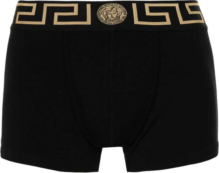 Lenjerie intima Versace Boxer Shorts With Greek BLACK Barbati (BM 18319669) 1
