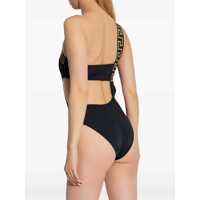 Costume de baie Versace Dama - Costume de baie intregi Versace One Piece Swimsuit With Greek Border BLACK Femei (BM 18319711) - B-mall.ro