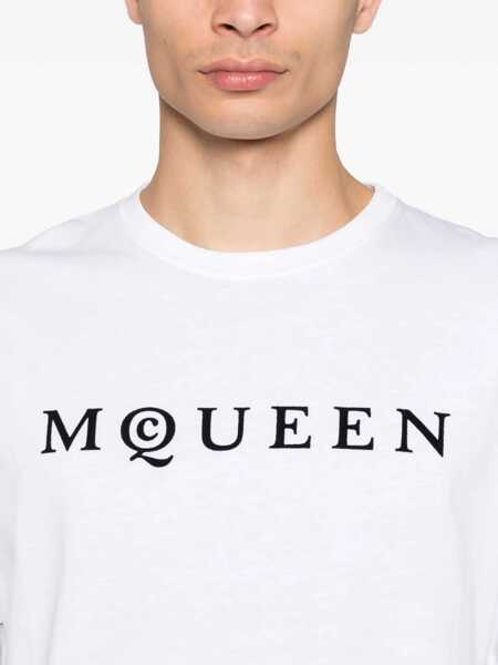 Tricouri Alexander McQueen Jersey T-Shirt WHITE Barbati (BM 18319789) 4