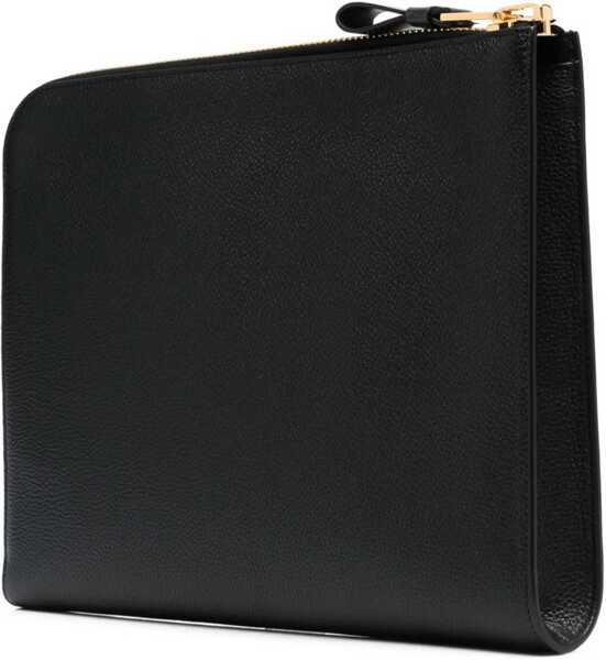 Genti de mana Tom Ford Zippered Leather Portfolio BLACK Barbati (BM 18319837) 3